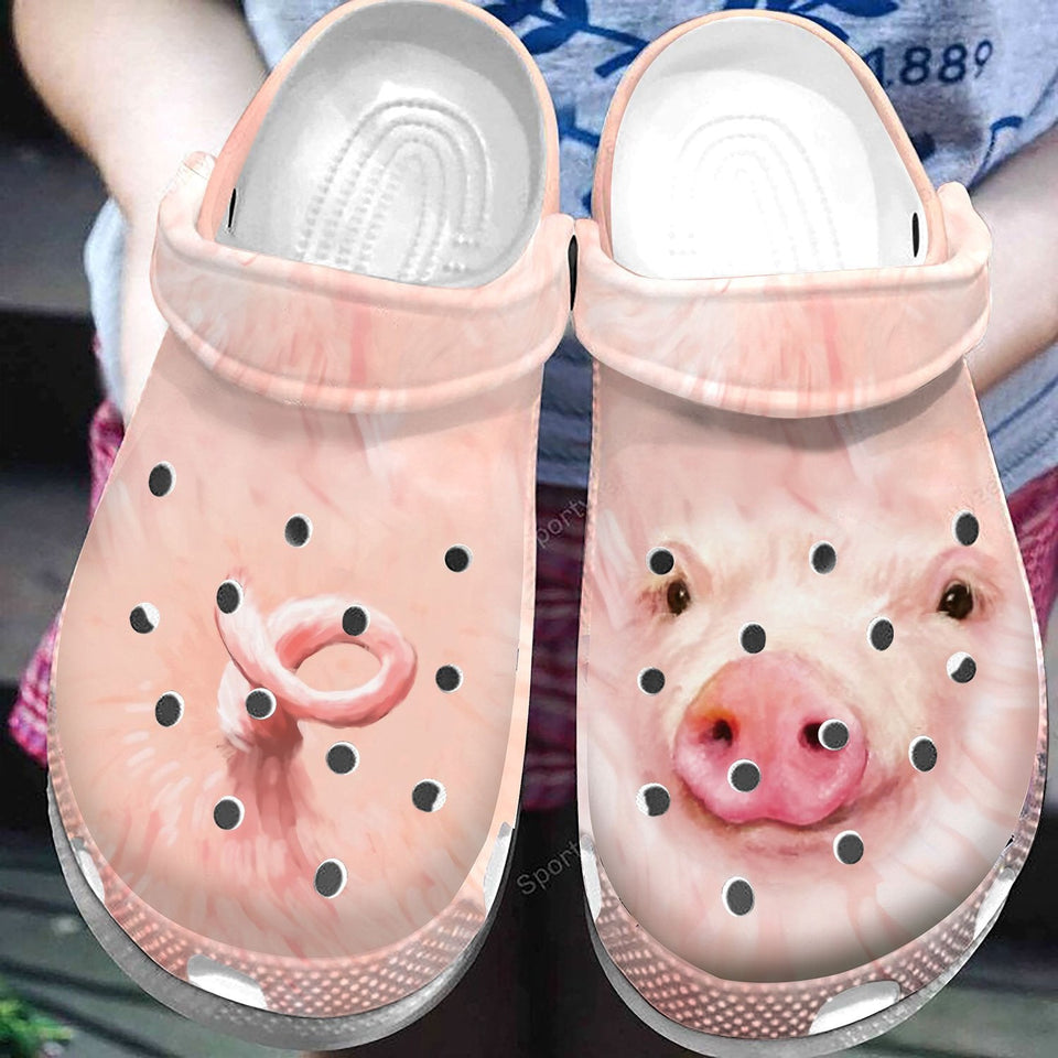Pig Pink Shoes#Hd Personalized Clogs