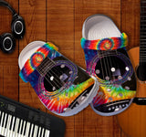 Guitarist Hippie Music Croc Shoes Gift Men Women- Guitar Rainbow Hippie Trippy Shoes Croc Gift Birthday- Cr-Ne0448 Personalized Clogs