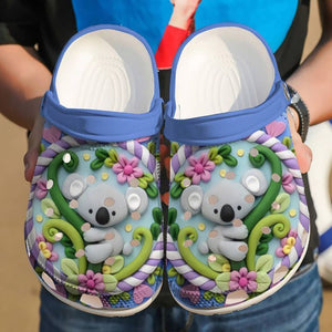 Koala Lovers , Comfy Footwear Personalized Clogs