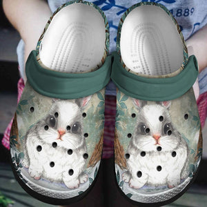 Bunny Rabbit Gift For Lover Rubber Comfy Footwear Personalized Clogs