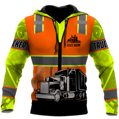 Apparel Trucker Custom Shirts 3D All Over Printed Custom Text Name - Love Mine Gifts