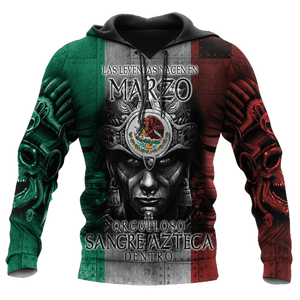 Apparel March Mexico Unisex Shirts 3D All Over Printed Custom Text Name - Love Mine Gifts