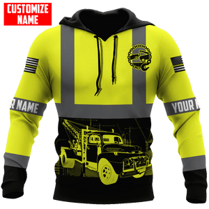 Tmarc Tee Personalized Tow Truck Uniform All D Over Printed Unisex Hoodie
