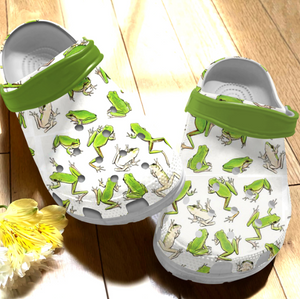 Clog Frog Personalized Clog, Custom Name, Text, Color, Number Fashion Style For Women, Men, Kid, Print 3D Frogs - Love Mine Gifts