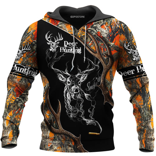 3D Clothing Deer Hunting 3D All Over Printed Shirts Custom Personalized Text Name Hoodie, Short, Sweater - Love Mine Gifts