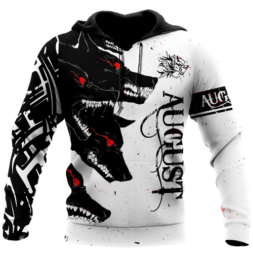 Apparel The Dark Wolf August Unisex Deluxe Hoodie Ml 3D All Over Printed Custom Text Name - Love Mine Gifts