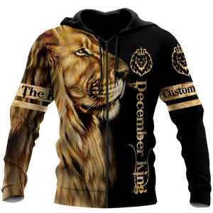 Apparel Custom Name December King 3D All Over Printed Unisex Shirts 3D All Over Printed Custom Text Name - Love Mine Gifts