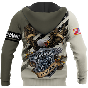 Apparel Mechanic All Over Printed Hoodie For Men And Women Tn 3D All Over Printed Custom Text Name - Love Mine Gifts