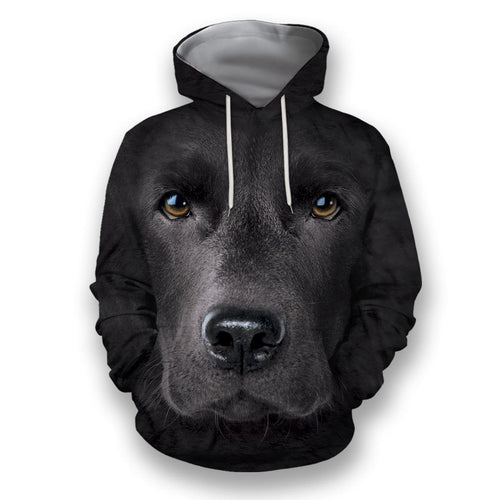 Apparel 3D All Over Print Black Labrador Face - Love Mine Gifts