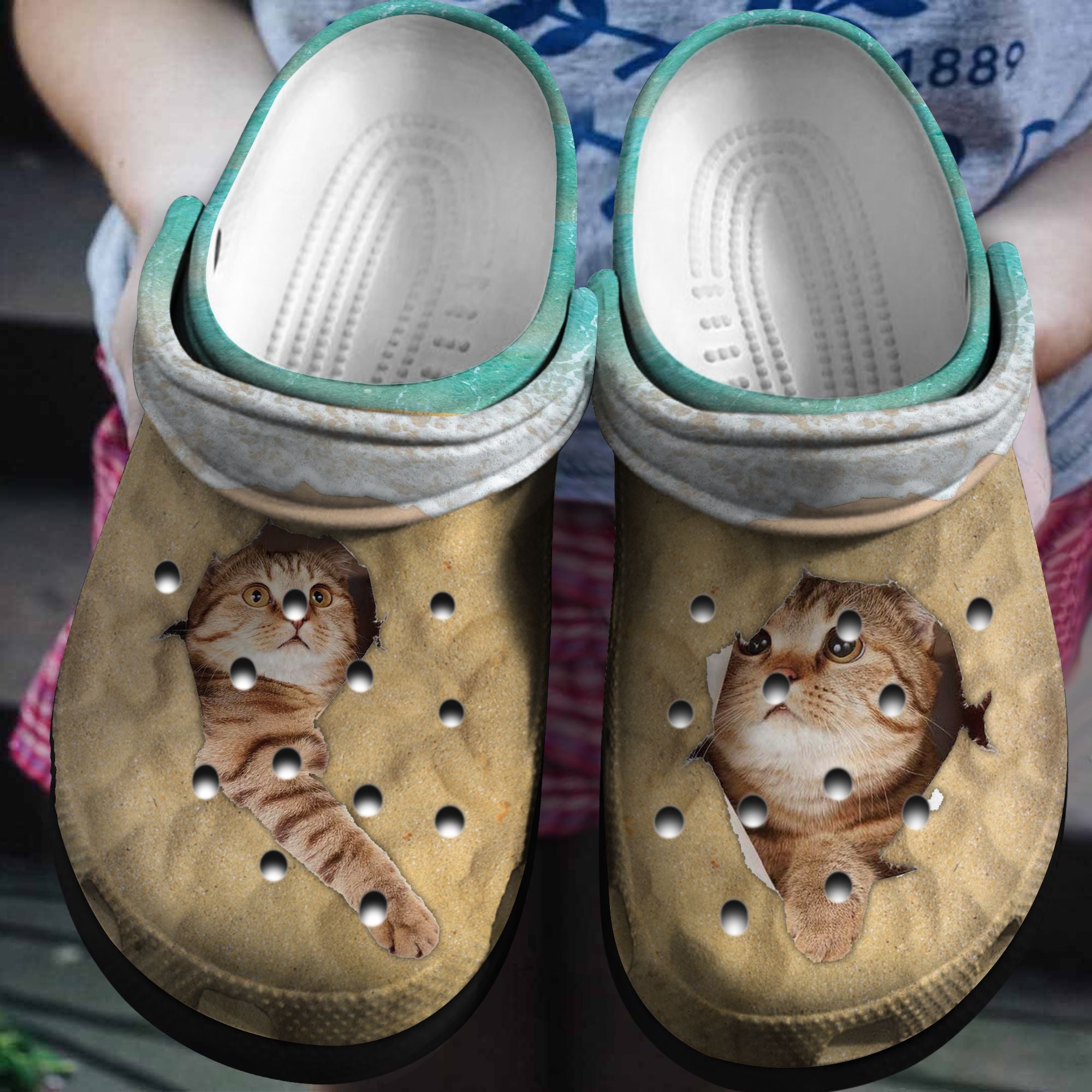 Cat With Soft Shape Bed Shoes - Playful Cat Crocs Clog Gift – Love