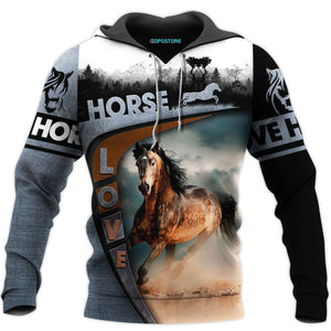 Beautifull Horse 3D All Over Printed Shirts