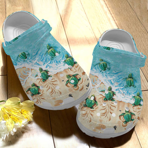 Clog Turtle Baby Beach Ocean Sea Turtle Clog Personalize Name, Text - Love Mine Gifts