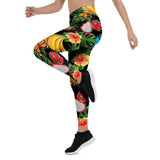 Legging Tropical Fruit Hawaiian Print Women's Leggings Sport, Yoga, Gym, Fitness, Running - Love Mine Gifts