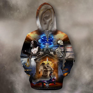 Apparel 3D All Over Print Third Degree Masonic Tracing Board Hoodie - Love Mine Gifts