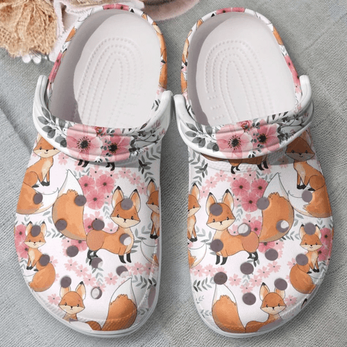 Fox Whitesole Lovely Fox Evg4445 Personalized Clogs