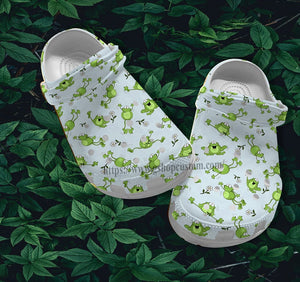 Frog Funny Pattern Croc Shoes Gift Women- Frog Girl Lover Shoes Croc Gift Niece- Cr-Ne0436 Personalized Clogs