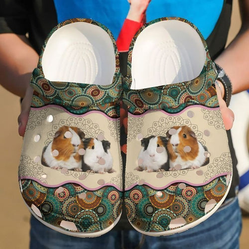 Guinea Pig Indian Boho Shoes Personalized Clogs
