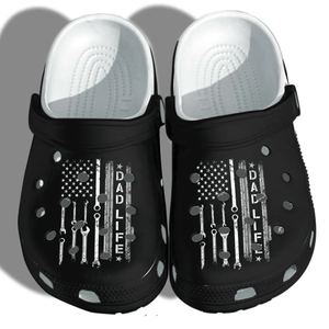 Mechanic Usa Flag Unisex Shoes Personalized Clogs