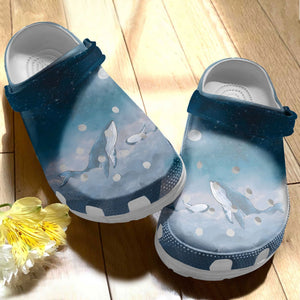 B2304 Whale Painting Personalized Clogs