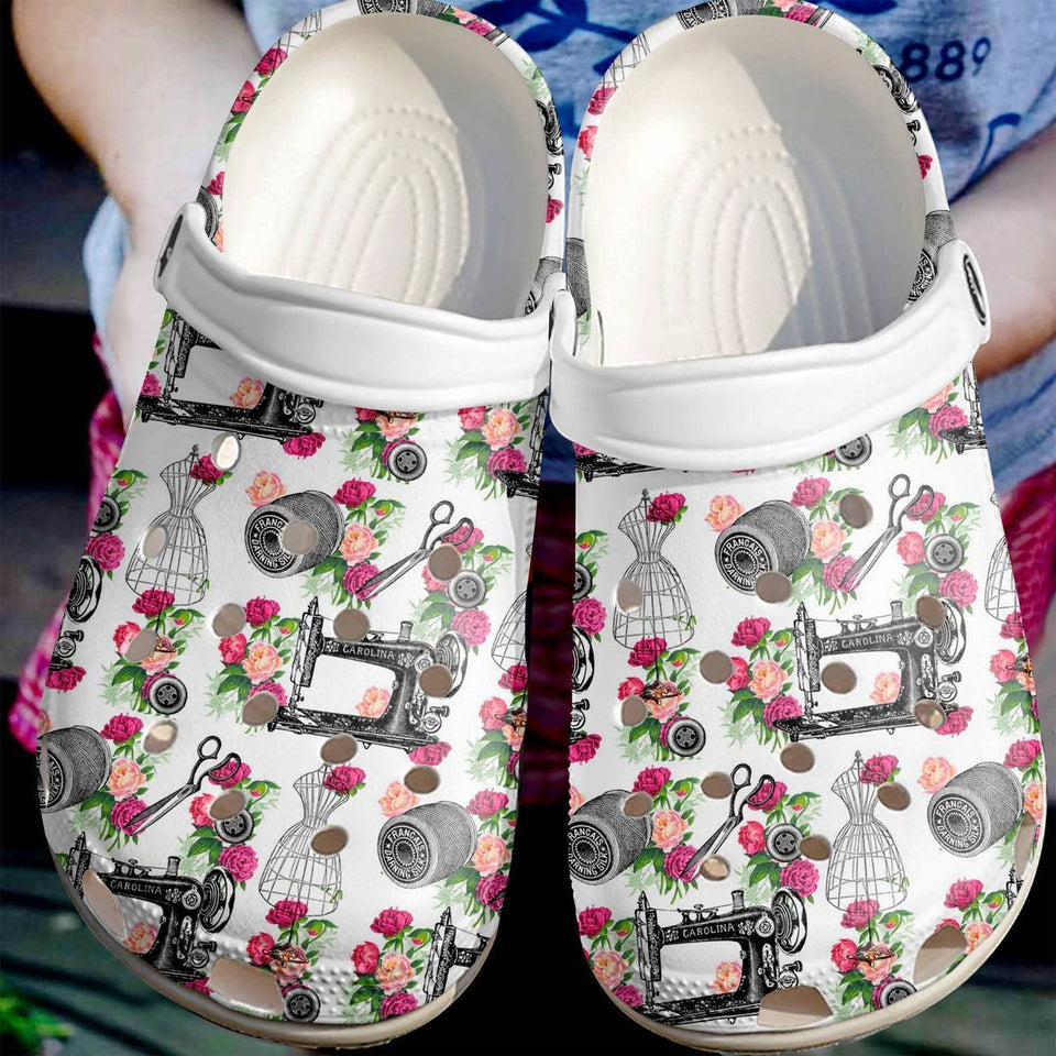  Sewing, Fashion Style Print 3D Sewing Is My Therapy For Women, Men, Kid Personalized Clogs