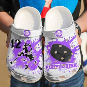 Hockey Girl Name Shoes Personalized Clogs