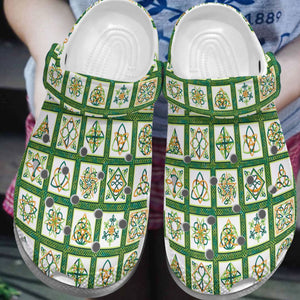 St Patricks Day Irish Celtics Pattern Shoes Personalized Clogs