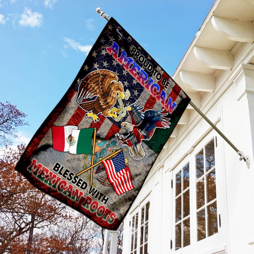 American Mexican Friendship Flag | Garden Flag | Double Sided House Flag