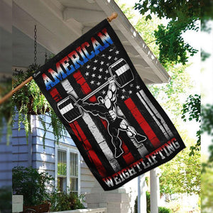 American Weightlifting Flag | Garden Flag | Double Sided House Flag