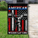 American Weightlifting Flag | Garden Flag | Double Sided House Flag
