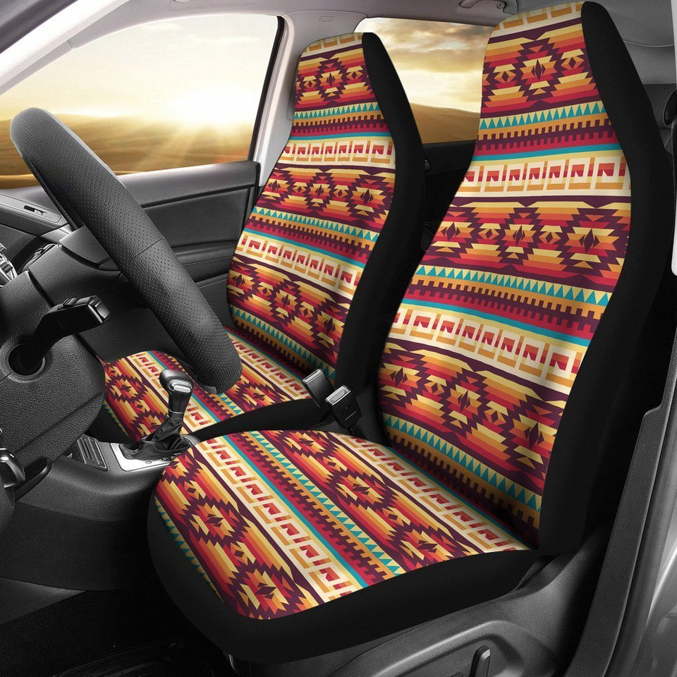 Car Seat Covers Aztec Native American Tribal Navajo Indians Print Seat Cover Car Seat Covers Set 2 Pc, Car Accessories Car Mats - Love Mine Gifts