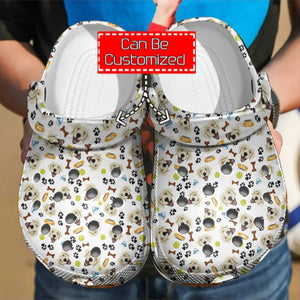 Animal Print - Golden Retriever Pattern Shoes Personalized Clogs