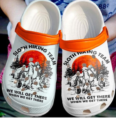 Clog Sloth Hiking Team Shoes Personalized Clogs - Love Mine Gifts
