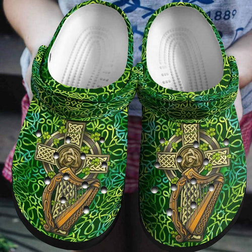 St Patricks Day Irish Shamrock Irish Celtic Shoes Personalized Clogs