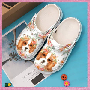 Cavalier King Spaniel Baby Rubber Shoes Comfy Footwear Personalized Clogs