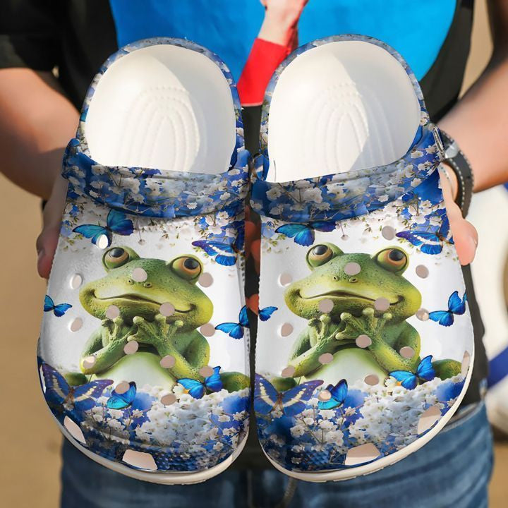 Frog Cute 1133 Classic Water Shoes For Mens And Women Personalized Clogs