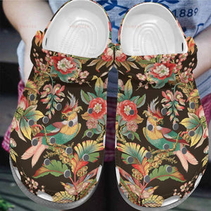 Parrot Tropical Gift For Lover Rubber Comfy Footwear Personalized Clogs