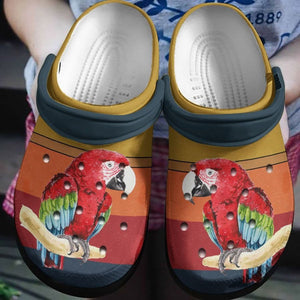 Angry Parrot Shoes - Animal Birthday Gifts For Men Friends Personalized Clogs
