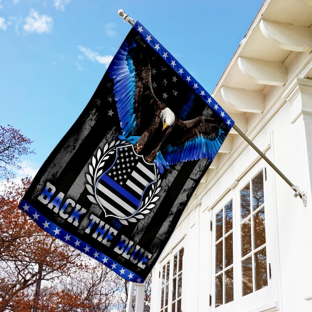 Back The Blue Police Flag | Garden Flag | Double Sided House Flag