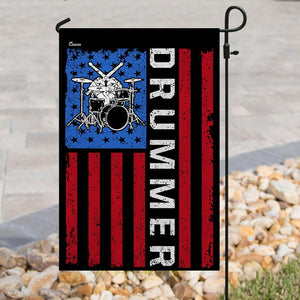 Badass Drummer Flag | Garden Flag | Double Sided House Flag