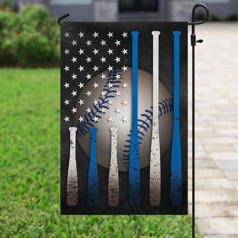 Baseball American Flag | Garden Flag | Double Sided House Flag