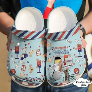 Postal Worker She Is A Sku 1873 Custom Sneakers Name Shoes Personalized Clogs
