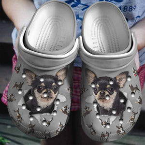 Cute Chihuahua Dog Custom Shoes Birthday Gift - Halloween Shoes Gift - Cr-Drn020 Personalized Clogs