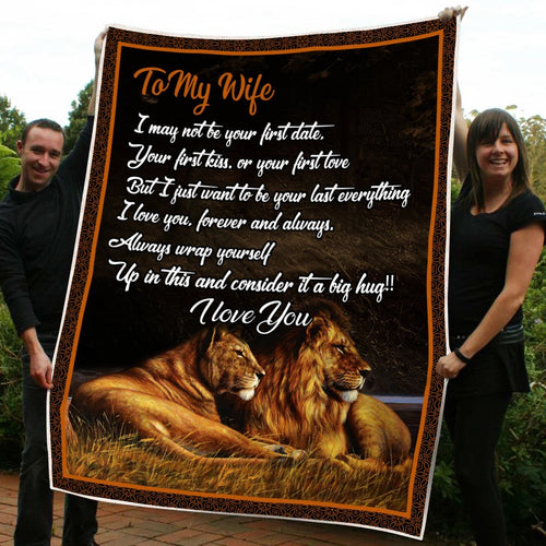 Lion's Love Fleece Blanket | Adult 60x80 inch | Youth 45x60 inch | Colorful | BK2017