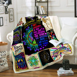 September Girl Fleece Blanket | Adult 60x80 inch | Youth 45x60 inch | Colorful | BK1912