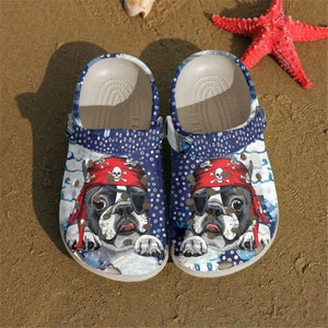 Frenchie Pirate Sku 1950 Custom Sneakers Name Shoes Personalized Clogs