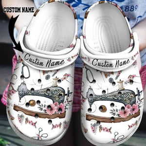 Sewing Lovers Custom Personalized Clogs