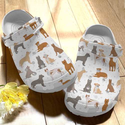 Dog Staffordshire Bull Terrier V3  Personalized Clogs