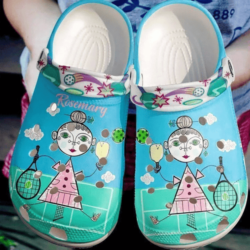 Pickle Ball And Tennis Lady Shoes Personalized Clogs