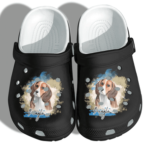 Beagle Dog Cute Shoes Beagle Dog Hunting Shoes Personalized Clogs