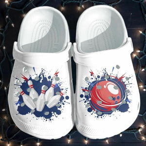 Love Bowling Printed Gift For Lover Rubber , Comfy Footwear Personalized Clogs